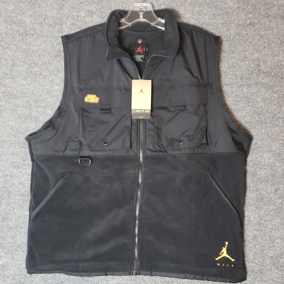 Nike Other - Nike Jordan Jumpman Loose Fit Fleece Vest Black